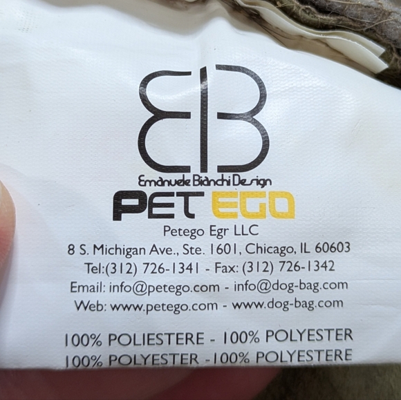 PETEGO X Emanuele Bianchi Tan Padded Crossbody Messenger Dog Cat Pet Carrier - Picture 11 of 13